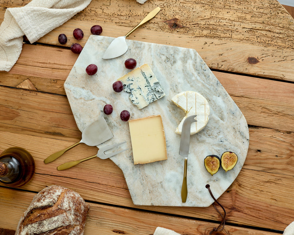 Yara Torrent Marble Serving and Charcuterie Board-3